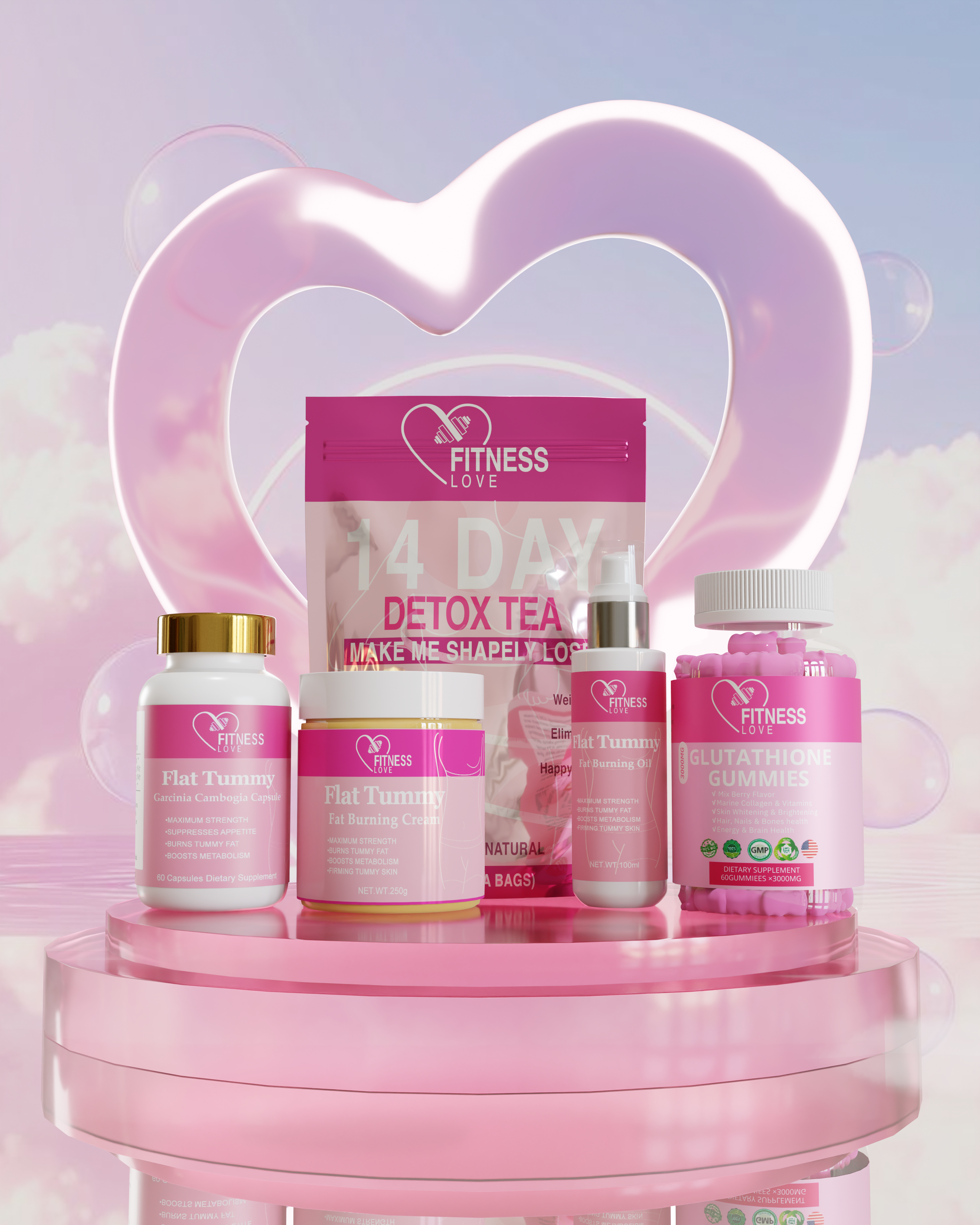 KIT FITNESS LOVE